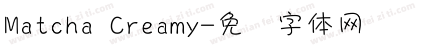Matcha Creamy字体转换